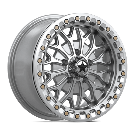 MSA Offroad Wheels MA53 BOLO UTV BEADLOCK – 15X7 – 5X114.3 – 38 mm – GLOSS SILVER W/ MACHINED FACE