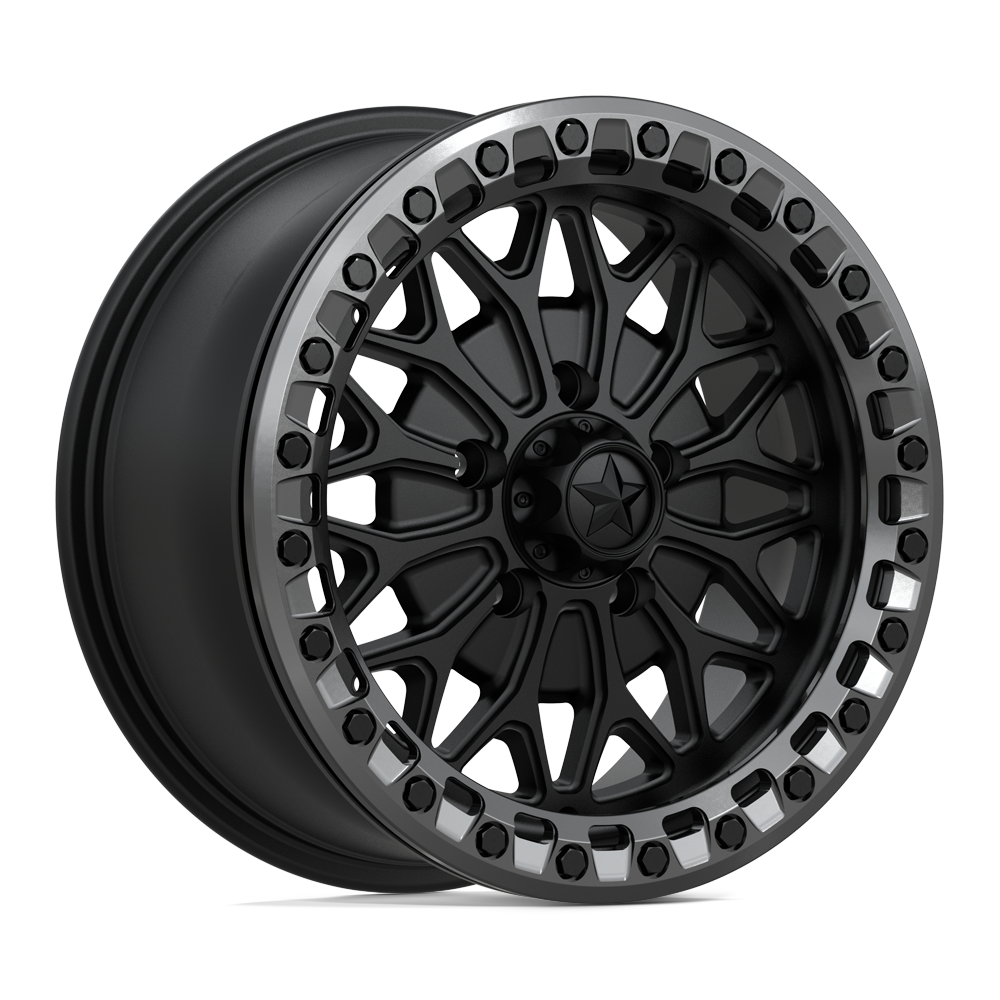 MSA Offroad Wheels MA53 BOLO UTV BEADLOCK – 15X7 – 5X114.3 – 38 mm – MATTE BLACK W/ GL-GUNMETAL RG