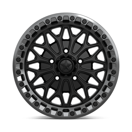 MSA Offroad Wheels MA53 BOLO UTV BEADLOCK – 15X7 – 5X114.3 – 38 mm – MATTE BLACK W/ GL-GUNMETAL RG