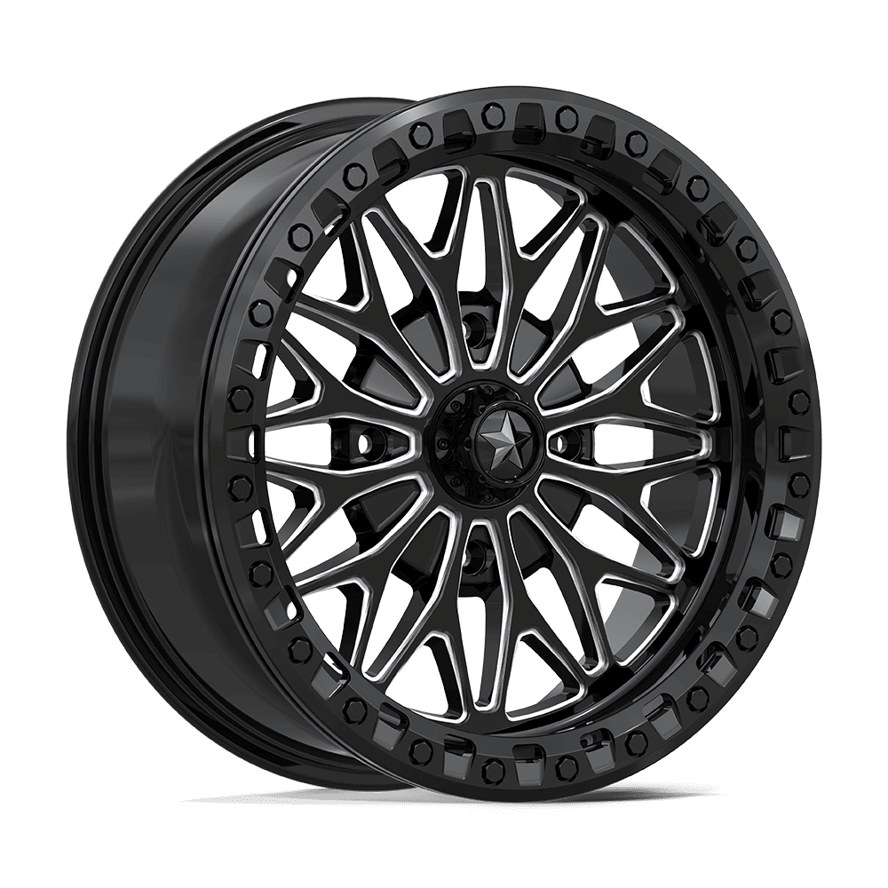 MSA Offroad Wheels MA53 BOLO UTV BEADLOCK – 18X7 – 4X137 – 10 mm – GLOSS BLACK MILLED