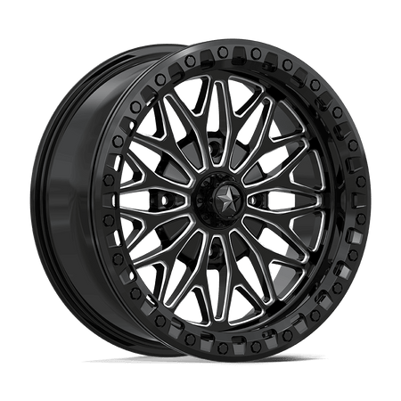 MSA Offroad Wheels MA53 BOLO UTV BEADLOCK – 18X7 – 4X137 – 10 mm – GLOSS BLACK MILLED