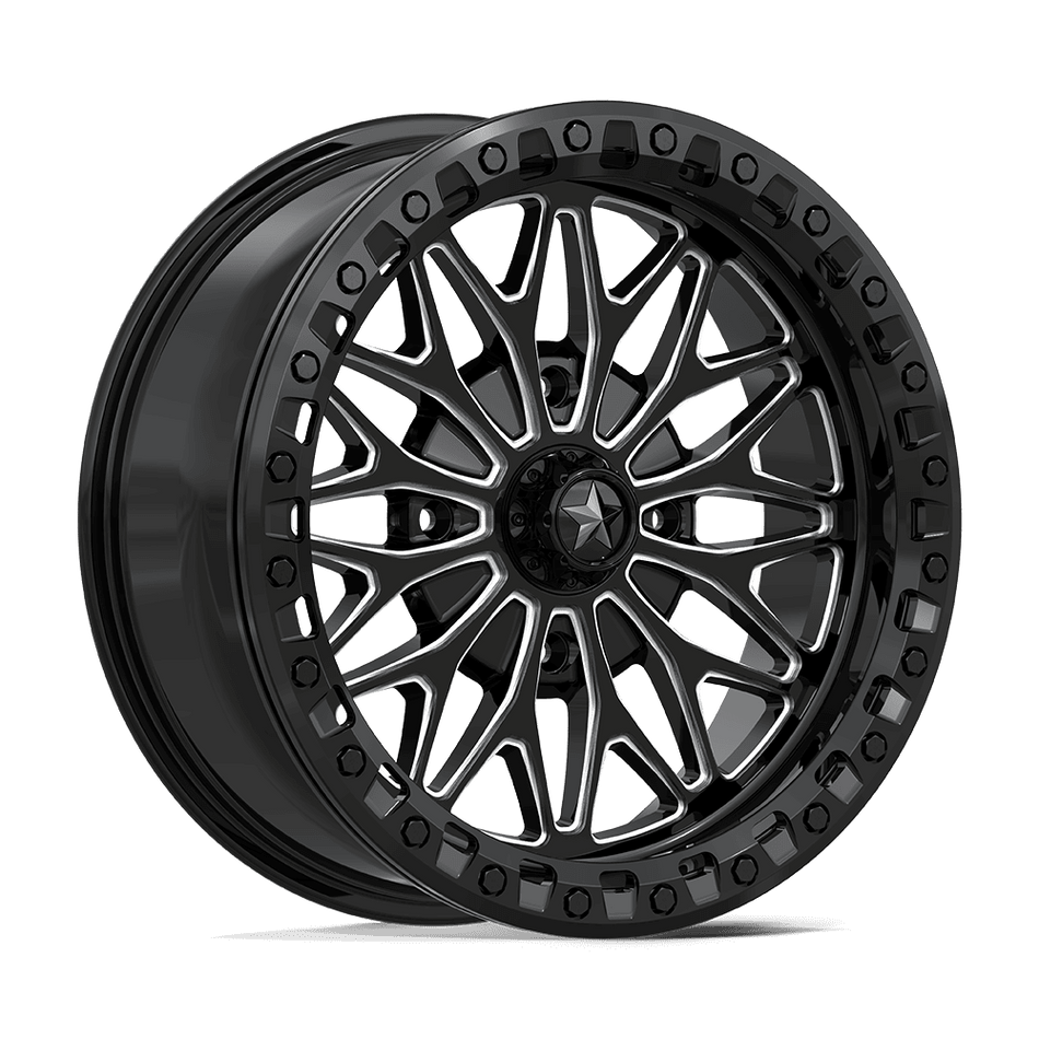 MSA Offroad Wheels MA53 BOLO UTV BEADLOCK – 18X7 – 4X137 – 10 mm – GLOSS BLACK MILLED