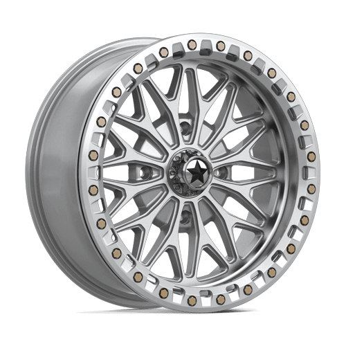 MSA Offroad Wheels MA53 BOLO UTV BEADLOCK – 18X7 – 4X156 – 10 mm – GLOSS SILVER W/ MACHINED FACE