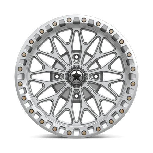 MSA Offroad Wheels MA53 BOLO UTV BEADLOCK – 18X7 – 4X156 – 10 mm – GLOSS SILVER W/ MACHINED FACE