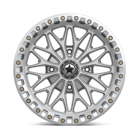 MSA Offroad Wheels MA53 BOLO UTV BEADLOCK – 18X7 – 4X156 – 10 mm – GLOSS SILVER W/ MACHINED FACE