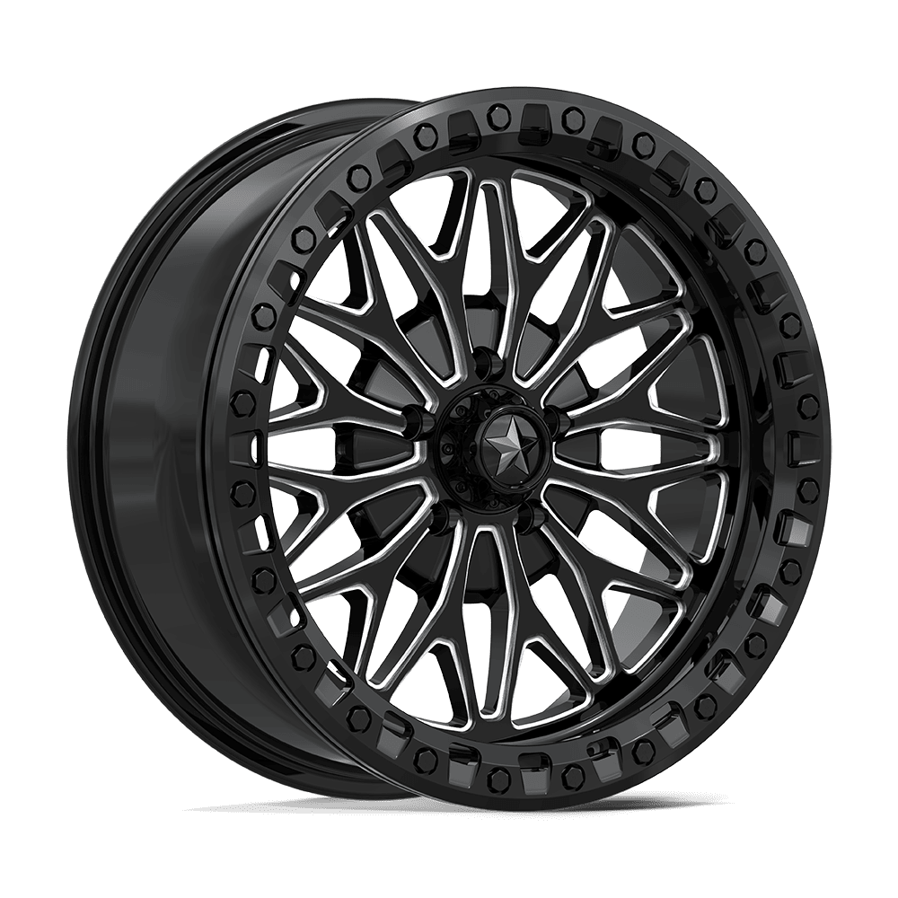 MSA Offroad Wheels MA53 BOLO UTV BEADLOCK – 18X7 – 5X114.3 – 10 mm – GLOSS BLACK MILLED