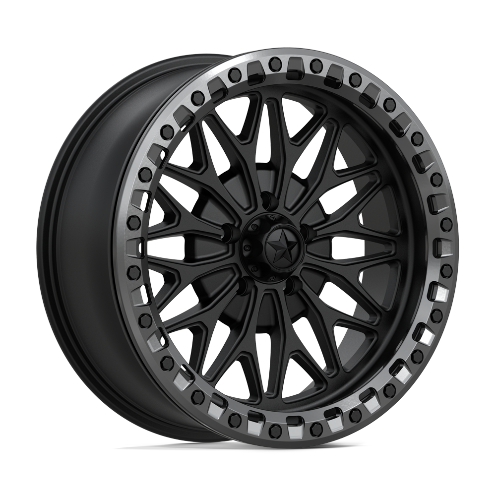MSA Offroad Wheels MA53 BOLO UTV BEADLOCK – 18X7 – 5X114.3 – 10 mm – MATTE BLACK W/ GL-GUNMETAL RG