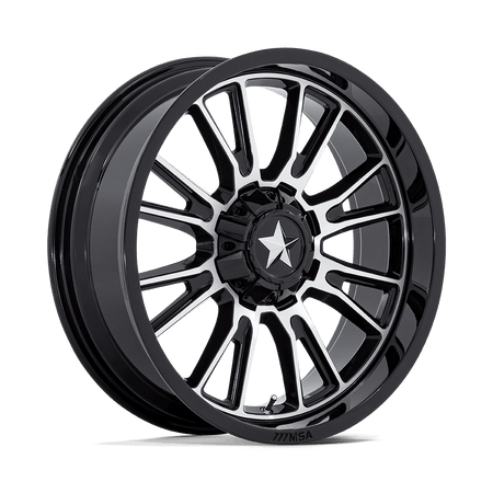 MSA Offroad Wheels M51 THUNDERLIPS UTV – 15X7 – 5X114.3 – 10 mm – GLOSS BLACK MACHINED