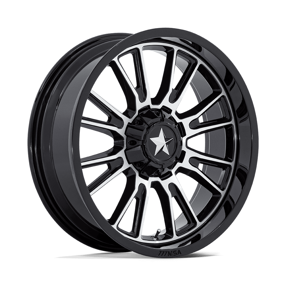 MSA Offroad Wheels M51 THUNDERLIPS UTV – 24X7 – 4X137/4X156 – 0 mm – GLOSS BLACK MACHINED