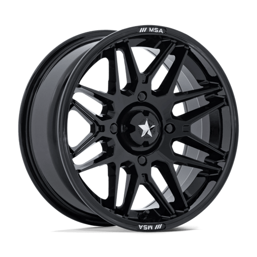 MSA Offroad Wheels M52 RADAR UTV – 16X7 – 4X137 – 10 mm – GLOSS BLACK