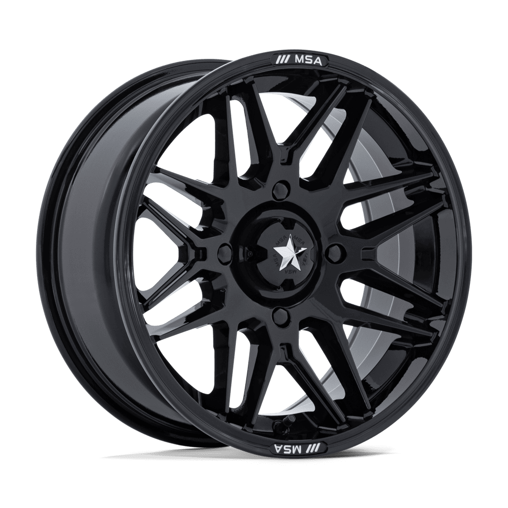 MSA Offroad Wheels M52 RADAR UTV – 14X7 – 4X156 – 10 mm – GLOSS BLACK