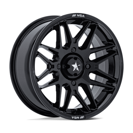 MSA Offroad Wheels M52 RADAR UTV – 14X7 – 4X156 – -47 mm – GLOSS BLACK