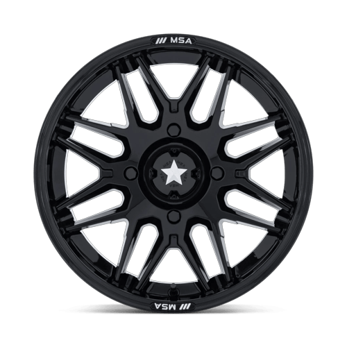 MSA Offroad Wheels M52 RADAR UTV – 16X7 – 4X137 – 10 mm – GLOSS BLACK