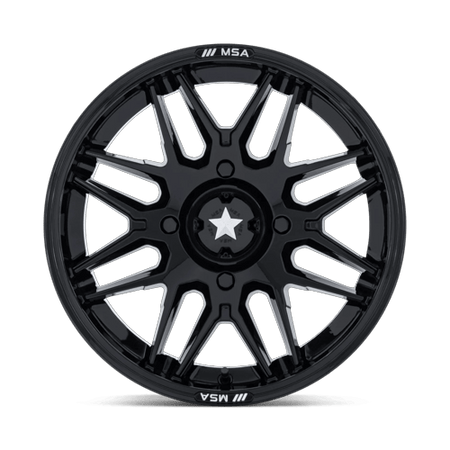 MSA Offroad Wheels M52 RADAR UTV – 14X7 – 4X156 – -47 mm – GLOSS BLACK