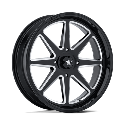 MSA Offroad Wheels M54 SPARK UTV – 14X7 – 4X137 – -47 mm – GLOSS BLACK MILLED