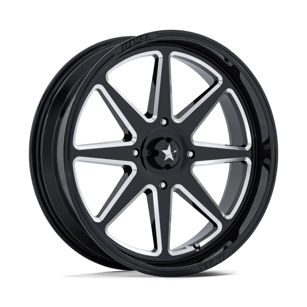 MSA Offroad Wheels M54 SPARK UTV – 20X7 – 5X114.3 – 0 mm – GLOSS BLACK MILLED