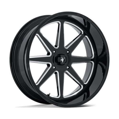 MSA Offroad Wheels M54 SPARK UTV – 24X10 – 4X137 – -25 mm – GLOSS BLACK MILLED