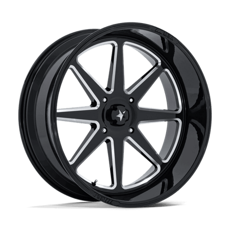 MSA Offroad Wheels M54 SPARK UTV – 24X10 – 4X137 – -25 mm – GLOSS BLACK MILLED