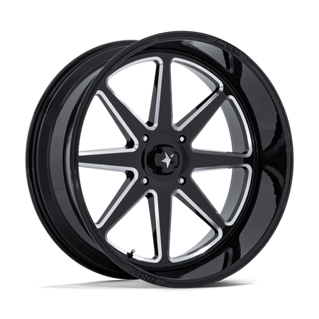 MSA Offroad Wheels M54 SPARK UTV – 24X10 – 4X137 – -25 mm – GLOSS BLACK MILLED