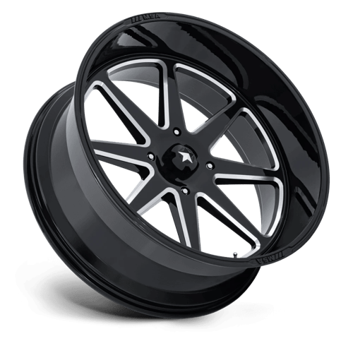 MSA Offroad Wheels M54 SPARK UTV – 24X10 – 4X137 – -25 mm – GLOSS BLACK MILLED