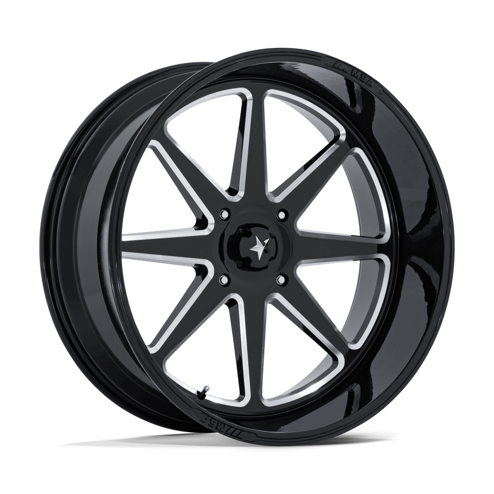 MSA Offroad Wheels M54 SPARK UTV – 24X10 – 5X114.3 – -25 mm – GLOSS BLACK MILLED
