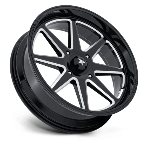 MSA Offroad Wheels M54 SPARK UTV – 24X7 – 4X156 – 0 mm – GLOSS BLACK MILLED