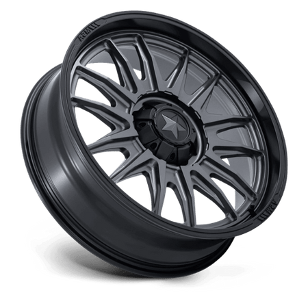 MSA Offroad Wheels M55 COMMANDER UTV – 22X7 – 5X114.3 – 0 mm – MATTE GUNMETAL W/ M-BLK LIP
