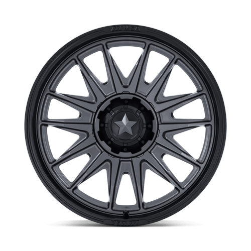 MSA Offroad Wheels M55 COMMANDER UTV – 20X7 – 4X110 – 0 mm – MATTE GUNMETAL W/ M-BLK LIP