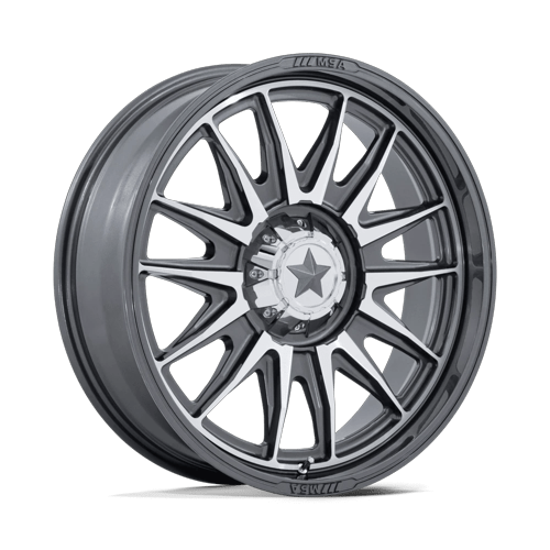 MSA Offroad Wheels M55 COMMANDER UTV – 20X7 – 5X114.3 – 0 mm – PLATINUM W/ MACHINED FACE