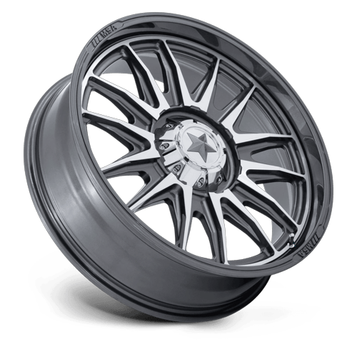MSA Offroad Wheels M55 COMMANDER UTV – 22X7 – 4X137/4X156 – 0 mm – PLATINUM W/ MACHINED FACE