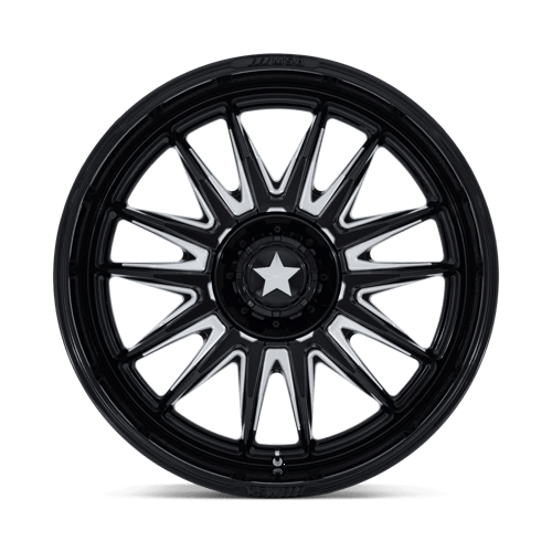 MSA Offroad Wheels M55 COMMANDER UTV – 24X10 – 4X137/4X156 – -25 mm – GLOSS BLACK MILLED