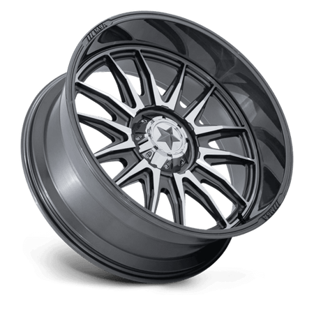 MSA Offroad Wheels M55 COMMANDER UTV – 18X7 – 4X110 – 10 mm – PLATINUM W/ MACHINED FACE