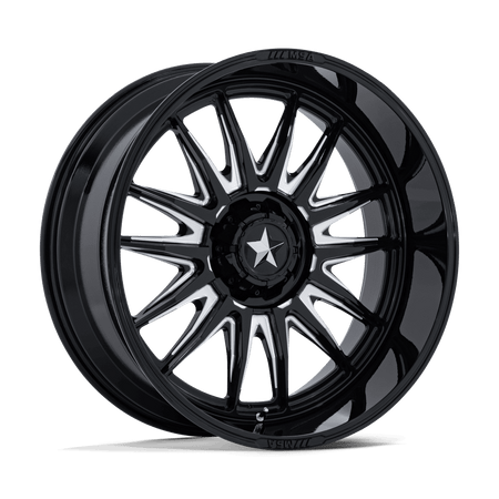 MSA Offroad Wheels M55 COMMANDER UTV – 18X7 – 5X114.3 – 10 mm – GLOSS BLACK MILLED