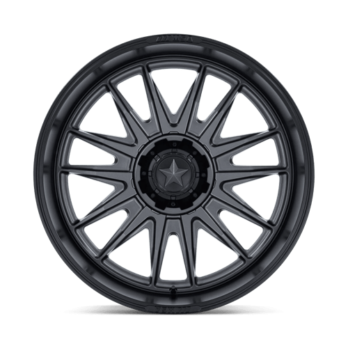 MSA Offroad Wheels M55 COMMANDER UTV – 24X10 – 5X114.3 – -25 mm – MATTE GUNMETAL W/ M-BLK LIP