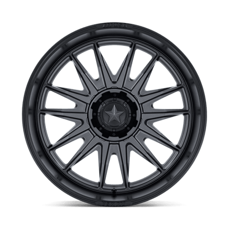 MSA Offroad Wheels M55 COMMANDER UTV – 24X10 – 5X114.3 – -25 mm – MATTE GUNMETAL W/ M-BLK LIP