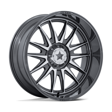 MSA Offroad Wheels M55 COMMANDER UTV – 15X7 – 5X114.3 – 10 mm – PLATINUM W/ MACHINED FACE