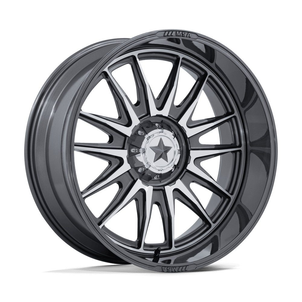 MSA Offroad Wheels M55 COMMANDER UTV – 18X7 – 5X114.3 – 10 mm – PLATINUM W/ MACHINED FACE