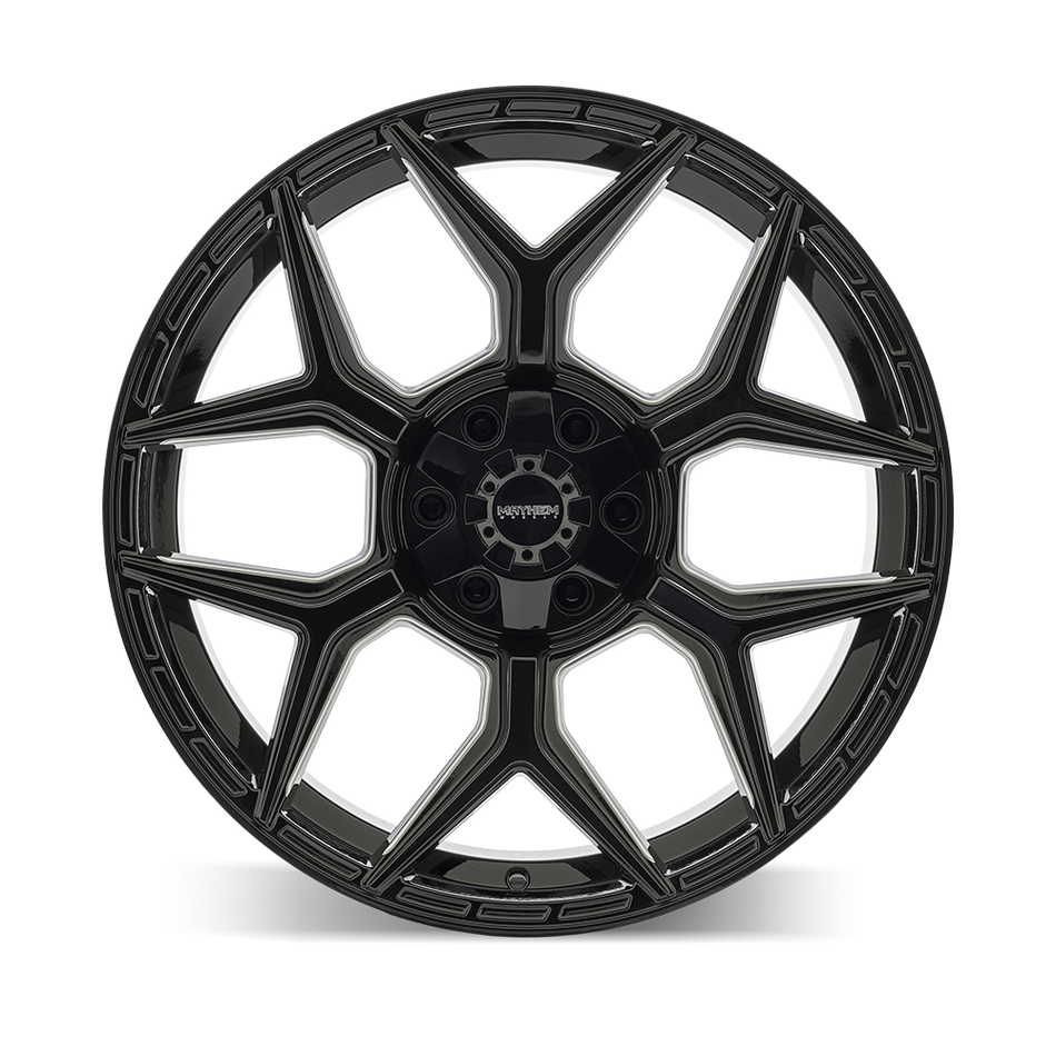 Mayhem Wheels VANQUISH – 20x10, 6x135/6x139.7, -19 – Gloss Black Milled