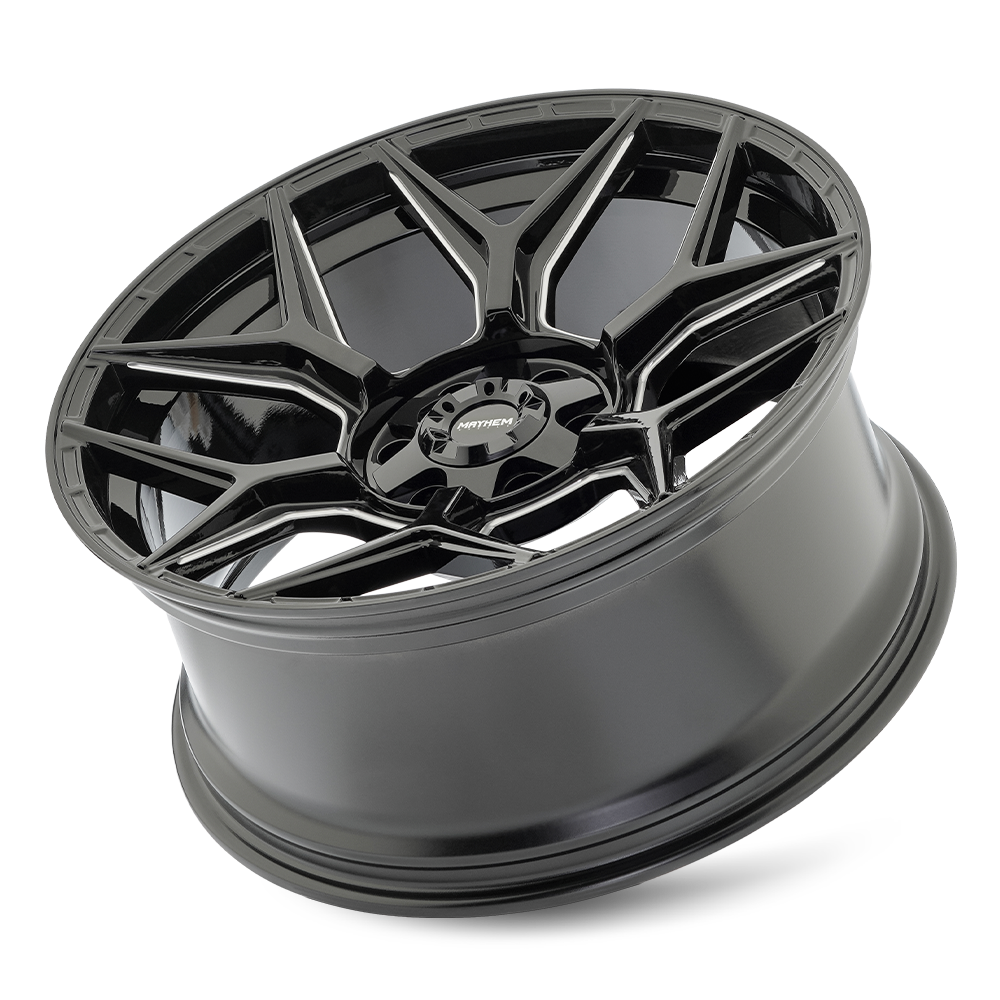 Mayhem Wheels VANQUISH – 20x10, 6x135/6x139.7, -19 – Gloss Black Milled