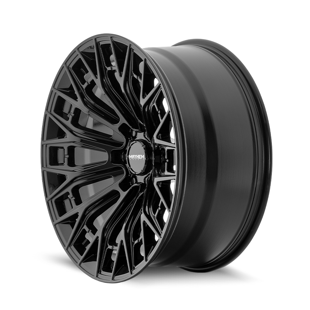 Mayhem Wheels CYCLONE – 20x9, 6x139.7, +18 – Gloss Black