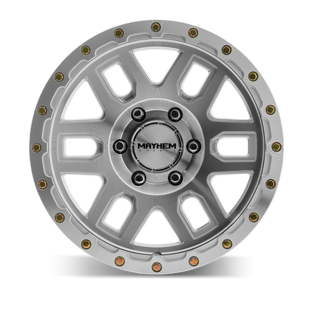 Mayhem Wheels DELTA – 17x9, 5x127, -12 – Machined With Silver Window