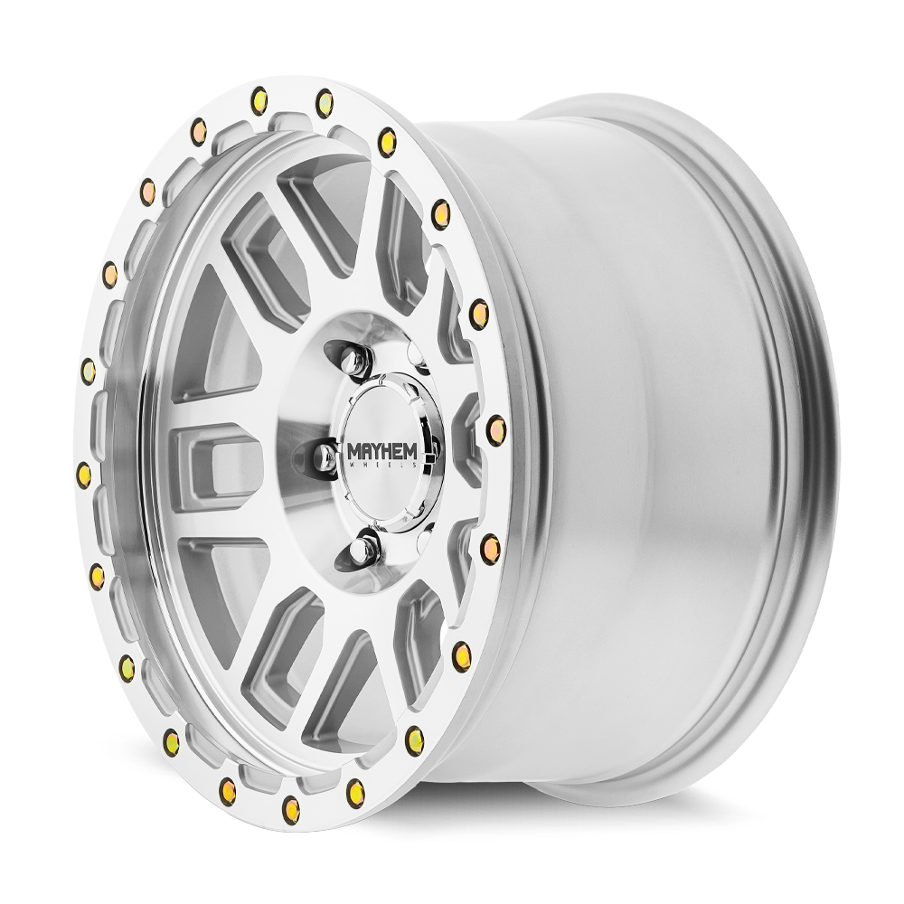 Mayhem Wheels DELTA – 17x9, 6x139.7, -12 – Machined With Silver Window