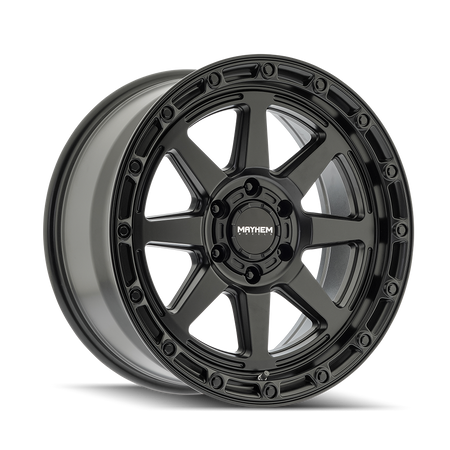 Mayhem Wheels RIDGELINE – 17x8.5, 6x139.7, +25 – Satin Black