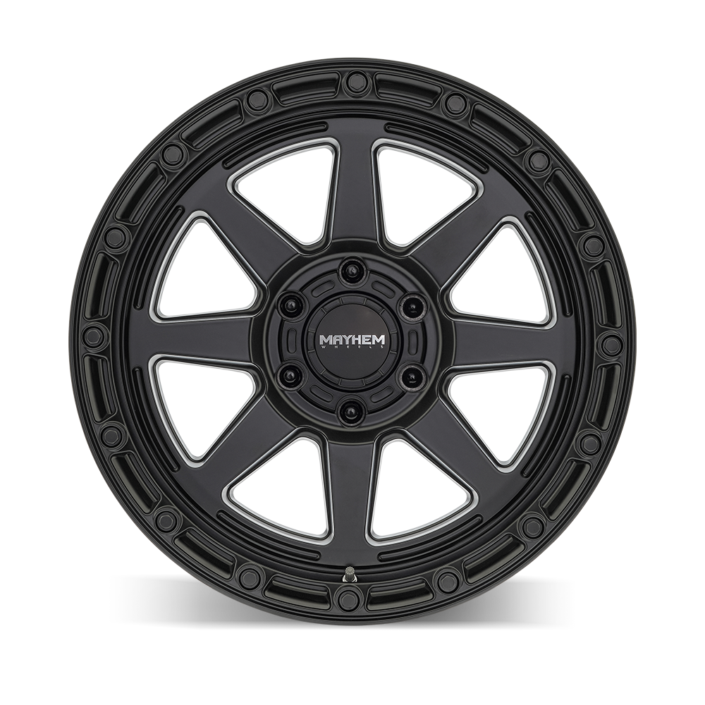 Mayhem Wheels RIDGELINE – 17x8.5, 6x139.7, +25 – Satin Black