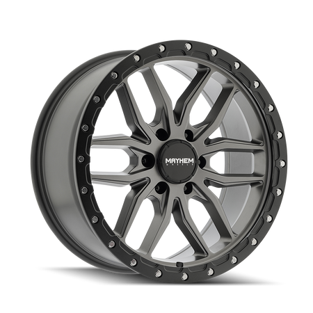 Mayhem Wheels VECTOR – 20x9, 6x135, +18 – Matte Gunmetal Black Lip