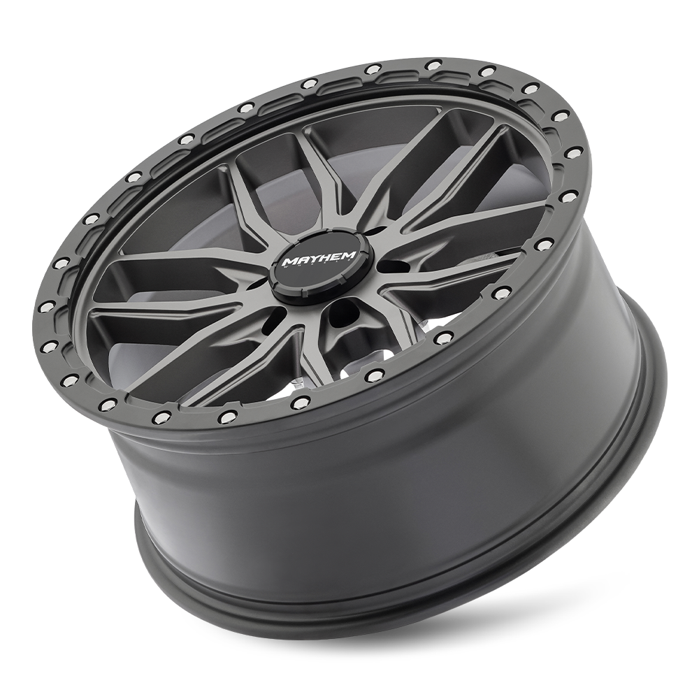 Mayhem Wheels VECTOR – 20x9, 6x135, +18 – Matte Gunmetal Black Lip