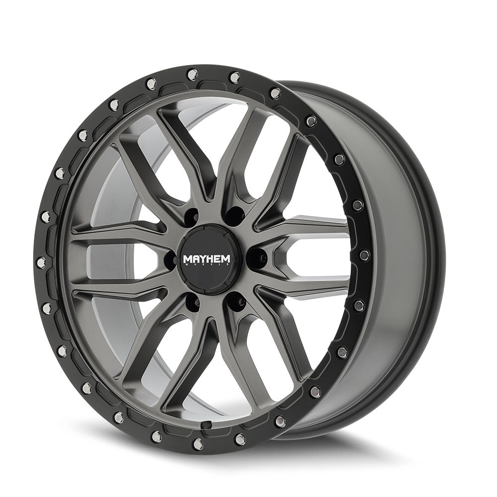 Mayhem Wheels VECTOR – 20x9, 6x135, +18 – Matte Gunmetal Black Lip