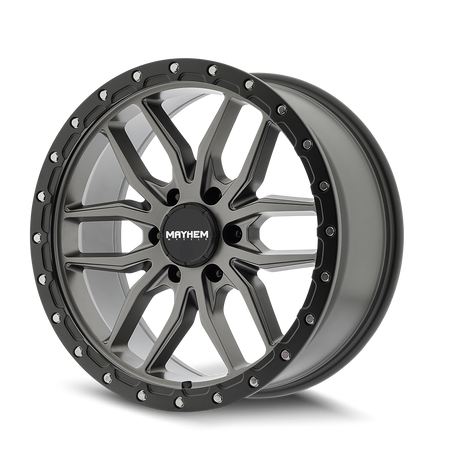 Mayhem Wheels VECTOR – 20x9, 6x135, +18 – Matte Gunmetal Black Lip