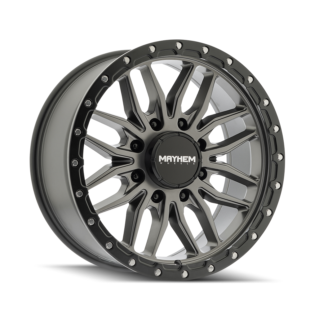 Mayhem Wheels VECTOR – 20x9, 8x180, +18 – Matte Gunmetal Black Lip