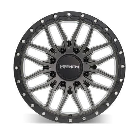 Mayhem Wheels VECTOR – 17x9, 8x170, +18 – Matte Gunmetal Black Lip